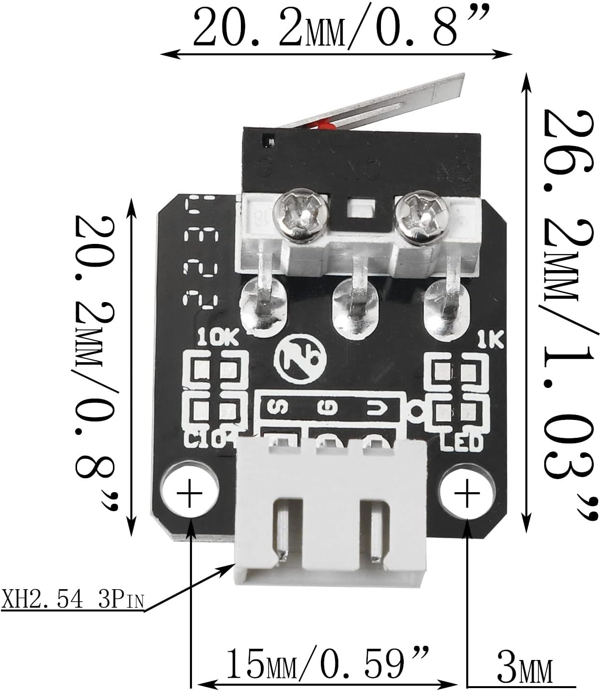 สวิตช์จำกัดระยะแกน XYZ ของ Cre - Creality Printer K1 บทวิจารณ์และราคา