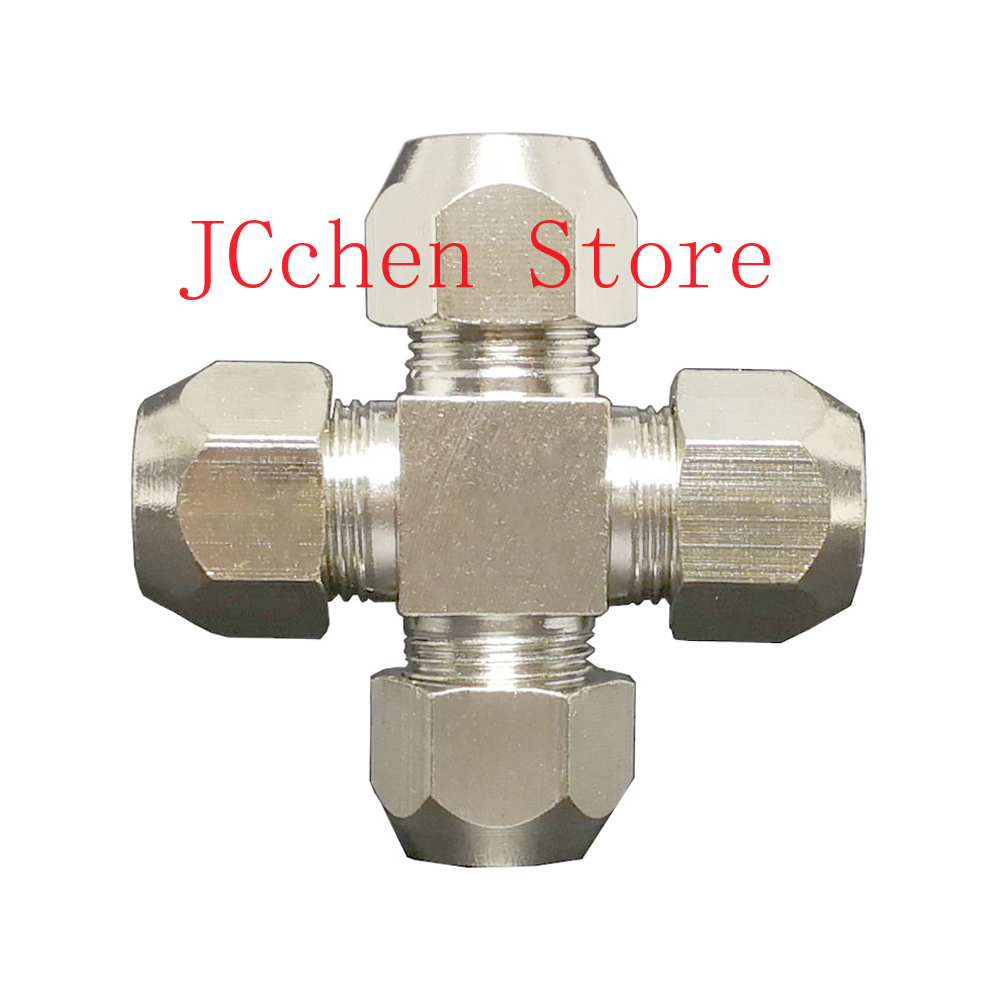 ข้อต่อแบบอัด 4 ทาง สำหรับท่อขน - Compression Fitting Brass บทวิจารณ์และราคา