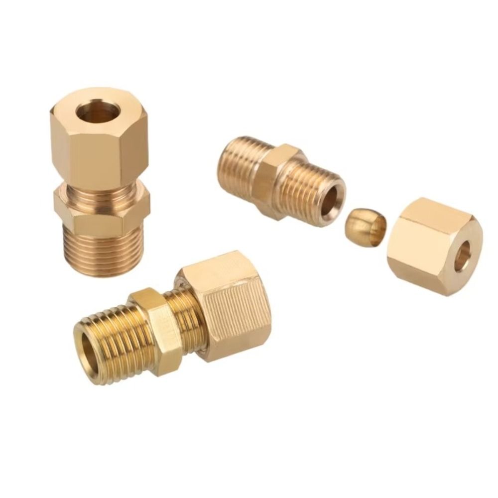 ข้อต่อทองเหลือง ข้อต่อแบบบีบอั - Compression Fitting Brass บทวิจารณ์และราคา