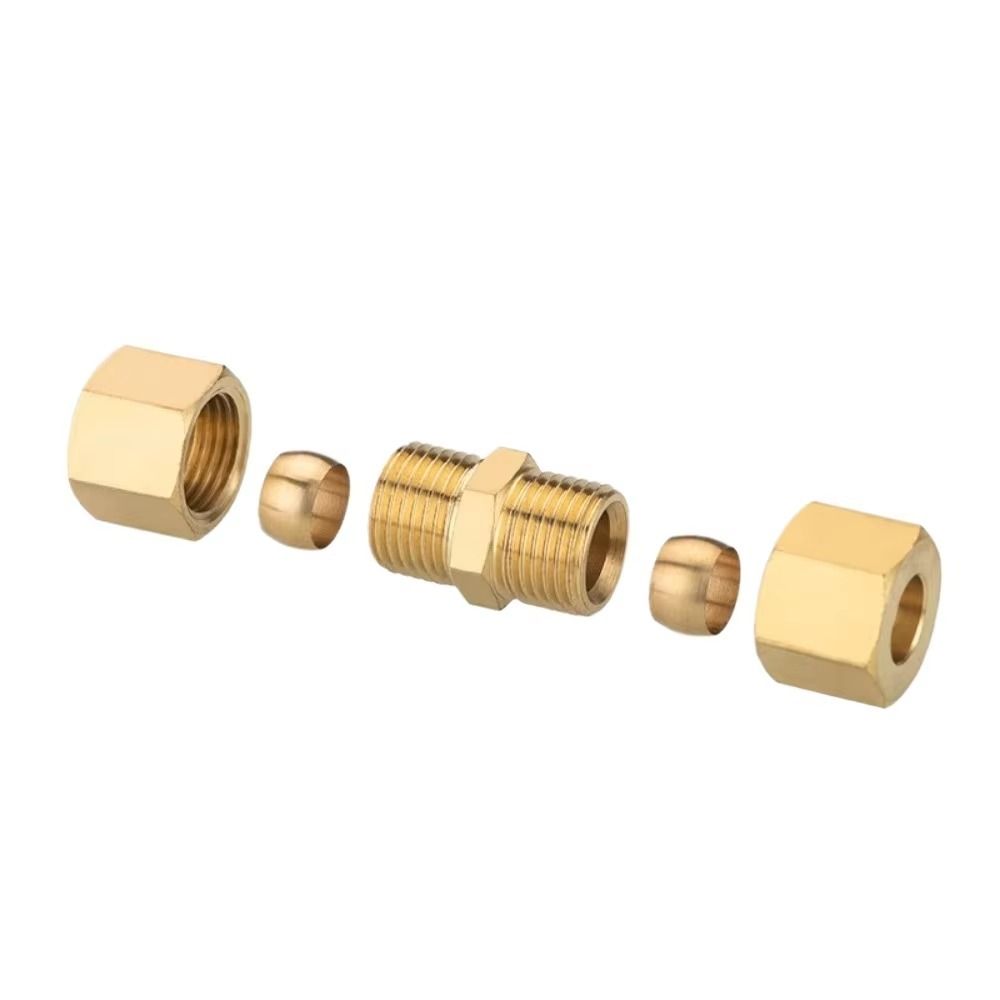 ข้อต่อทองเหลือง ข้อต่อแบบบีบอั - Compression Fitting Brass บทวิจารณ์และราคา