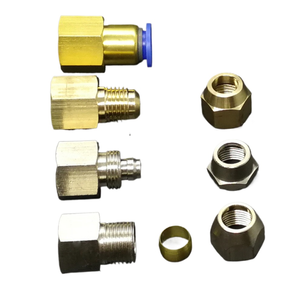 ข้อต่อลมนิวเมติกแบบกดเร็ว M10/ - Compression Fitting Brass บทวิจารณ์และราคา