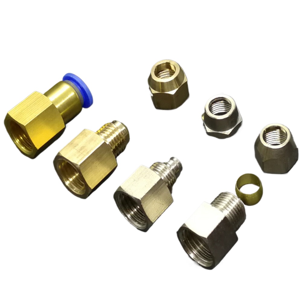 ข้อต่อลมนิวเมติกแบบกดเร็ว M10/ - Compression Fitting Brass บทวิจารณ์และราคา